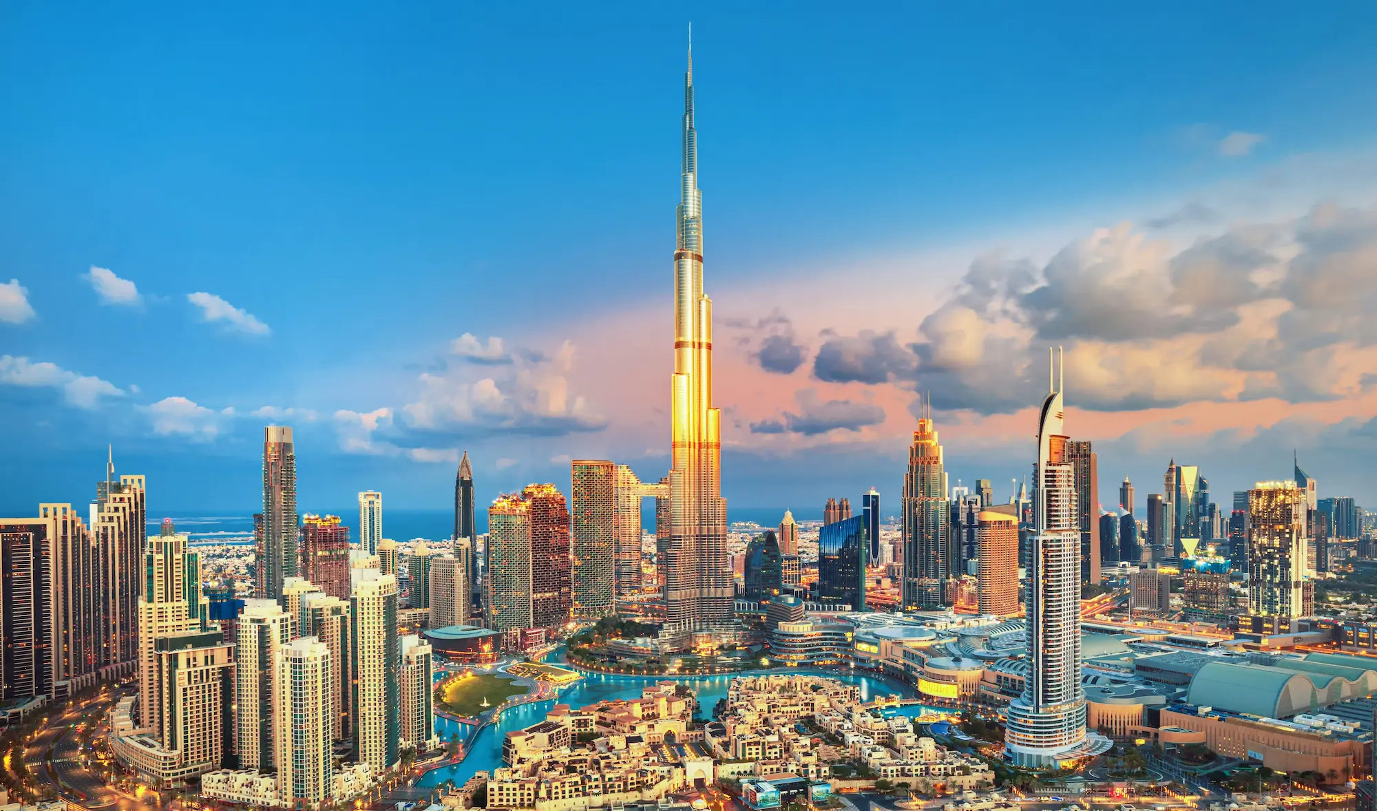 Dubai Marina e Edifícios Icônicos
