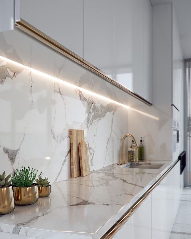 Acabamentos premium em um apartamento de luxo