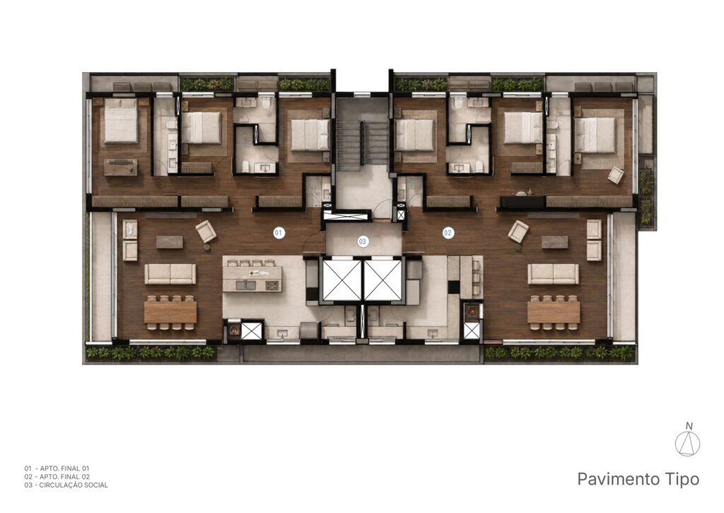 vesta 465 bela vista - planta