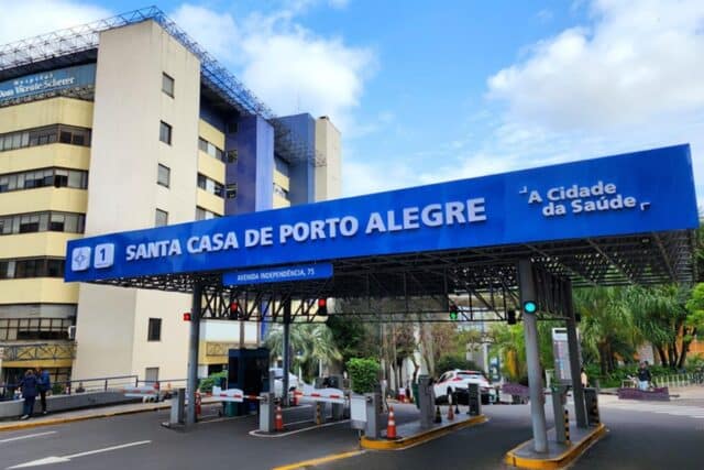hospitais de Porto Alegre (mapa/ilustração do artigo) - Entrada Santa Casa de Porto Alegre, Porto Alegre